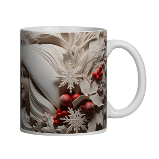 Nome do produto Caneca 3D -Natal - Família Noel