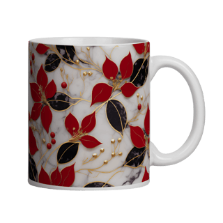 Caneca 3D - Natal - Mármore