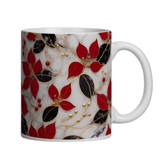 Caneca 3D - Natal - Mármore
