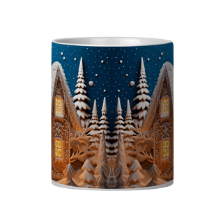Nome do produto Caneca 3D - Natal - Cenário