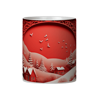 Nome do produto Caneca 3D - Natal - Cenário