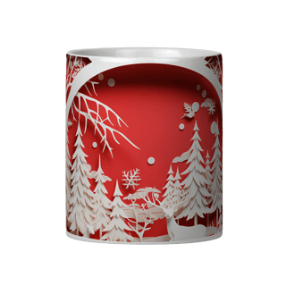 Nome do produto Caneca 3D - Natal - Cenário
