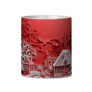 Nome do produto Caneca 3D - Natal - Cenário