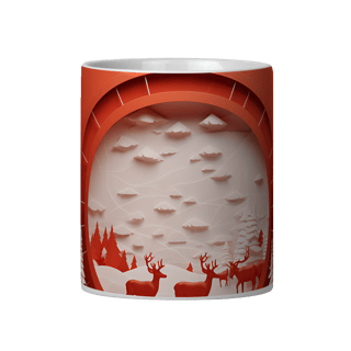 Nome do produto Caneca 3D - Natal - Cenário