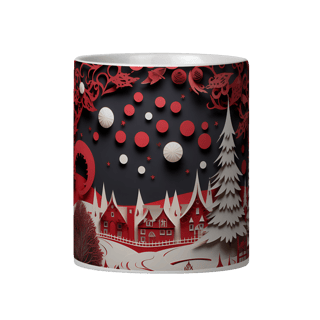 Nome do produto Caneca 3D - Natal - Cenário