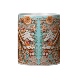 Nome do produto Caneca 3D - Natal - Gingerbread