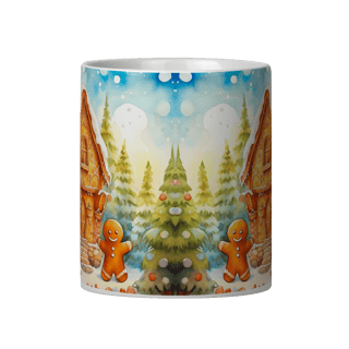 Nome do produto Caneca 3D - Natal - Gingerbread