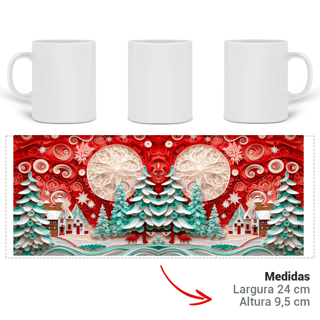 Nome do produto Caneca 3D - Natal - Vila