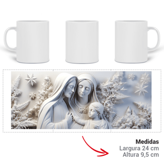 Nome do produto Caneca 3D - Natal - Sagrada Família