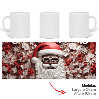 Nome do produto Caneca 3D - Natal - Papai Noel