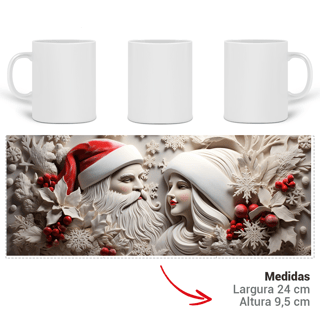Nome do produto Caneca 3D -Natal - Família Noel