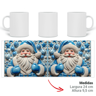 Nome do produto Caneca 3D - Natal - Papai Noel