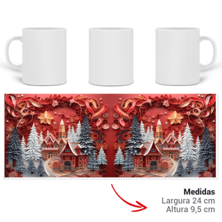 Nome do produto Caneca 3D - Natal - Cenário