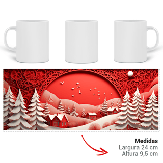 Nome do produto Caneca 3D - Natal - Cenário