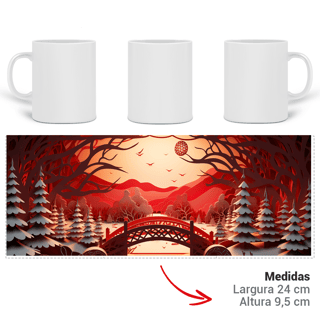Nome do produto Caneca 3D - Natal - Cenário