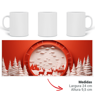 Nome do produto Caneca 3D - Natal - Cenário
