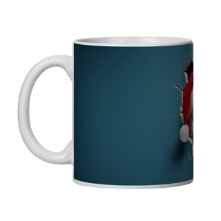 Nome do produto Caneca 3D - Natal - Gato