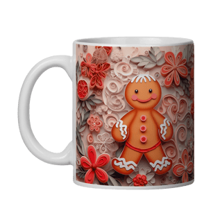 Nome do produto Caneca 3D - Natal - Gingerbread
