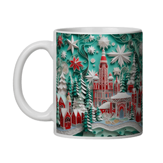 Nome do produto Caneca 3D - Natal - Vila