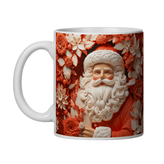 Nome do produto Caneca 3D - Natal - Papai Noel