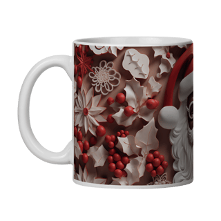 Nome do produto Caneca 3D - Natal - Papai Noel
