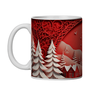 Nome do produto Caneca 3D - Natal - Cenário