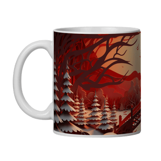 Nome do produto Caneca 3D - Natal - Cenário