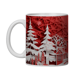 Nome do produto Caneca 3D - Natal - Cenário