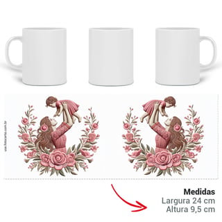 Nome do produto Caneca 3D - Dia das Mães - Mãe e Filho #08