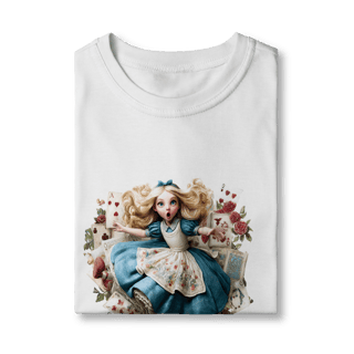 Nome do produto Camiseta Quality Infantil (2 à 8 anos) - Alice in Wonderland - Art #1