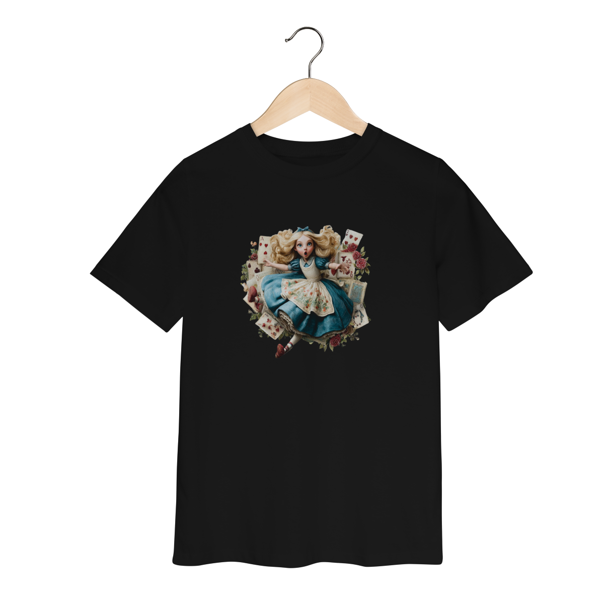 Nome do produto: Camiseta Quality Infantil (2 à 8 anos) - Alice in Wonderland - Art #1