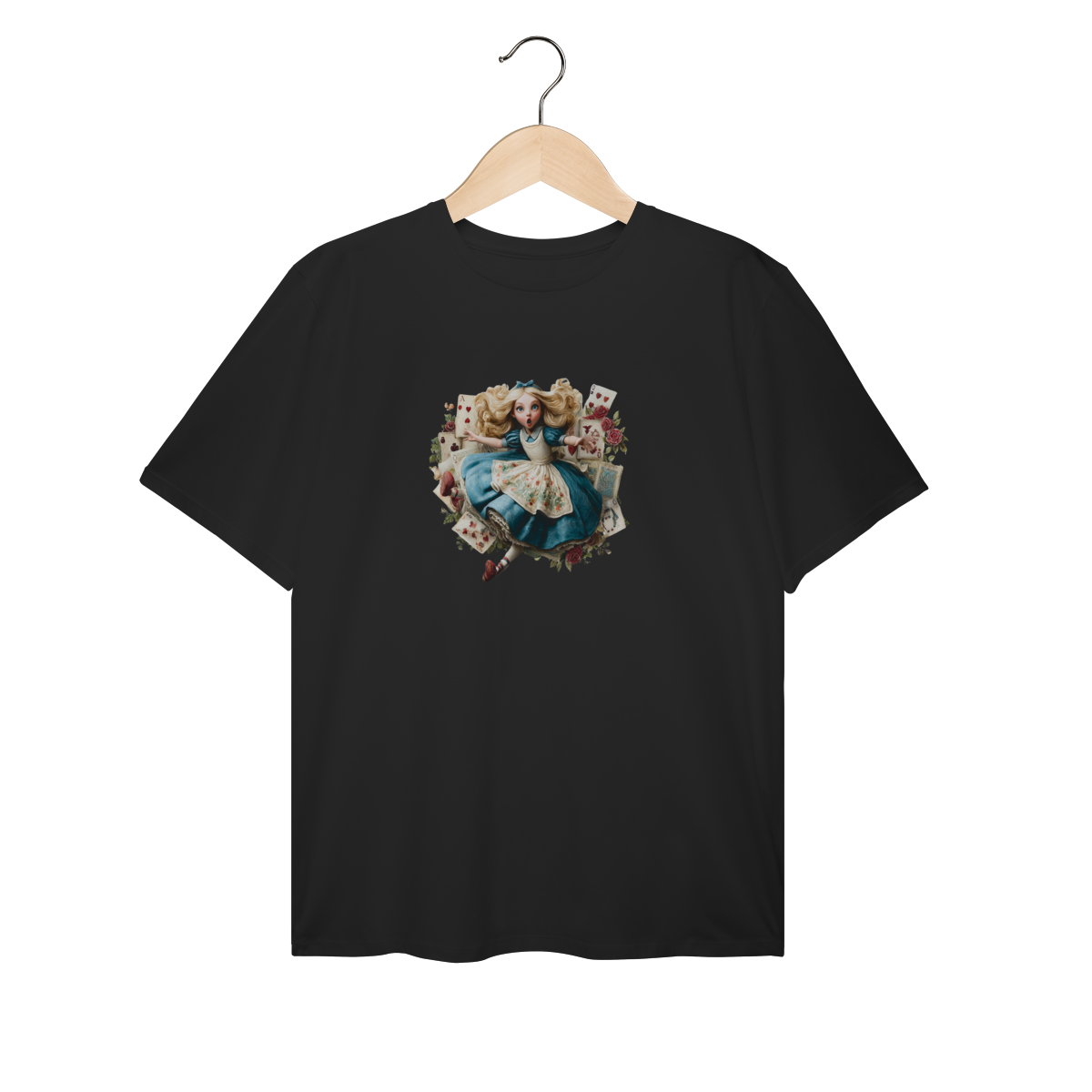 Nome do produto: Camiseta Plus Size - Alice in Wonderland - Art #1