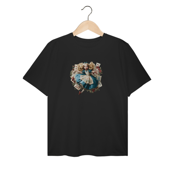 Camiseta Plus Size - Alice in Wonderland - Art #1