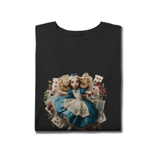 Nome do produto Camiseta Plus Size - Alice in Wonderland - Art #1