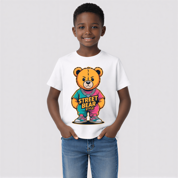 Street Bear Style – Estilo Urso de Rua (Kids) | Tamanhos 10, 12 e 14