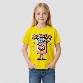 Nome do produto Monster Pop → Monstro Picolé (Kids) | Tamanhos 10, 12 e 14