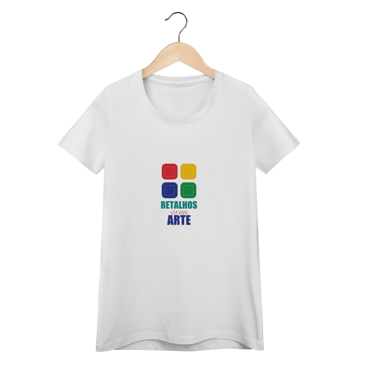 CAMISETA T&R RETALHOS VIRAM ARTE