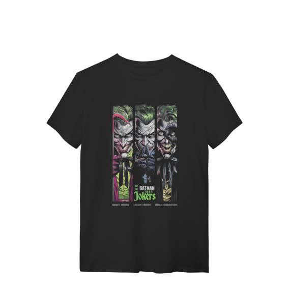 Camiseta Geek - Os 3 Coringas (Batman)