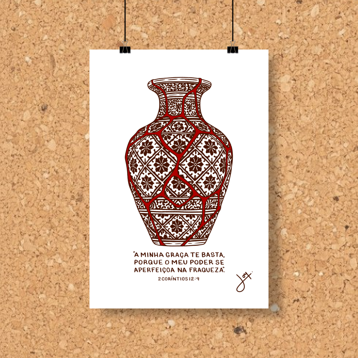 Nome do produto: Pôster - Beleza na fraqueza