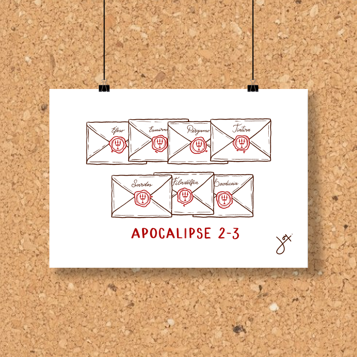 Nome do produto: Pôster - Cartas às 7 Igrejas