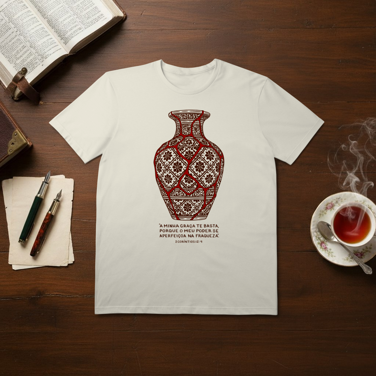 Nome do produto: Camiseta Clássica- Beleza na fraqueza