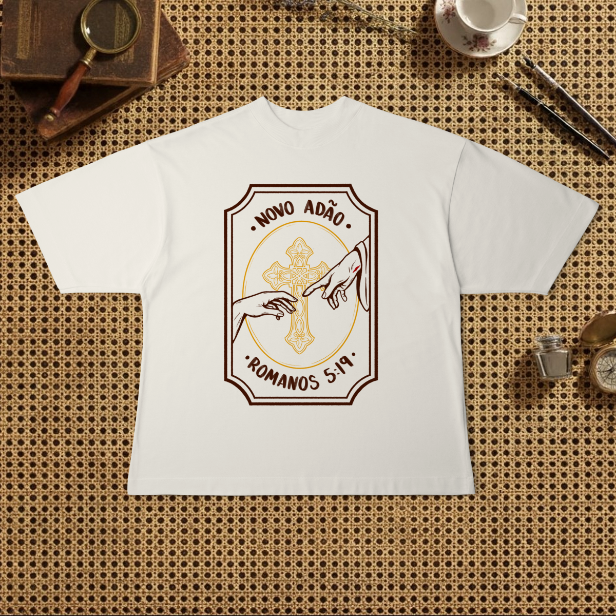 Nome do produto: Camiseta Oversized - Novo Adão