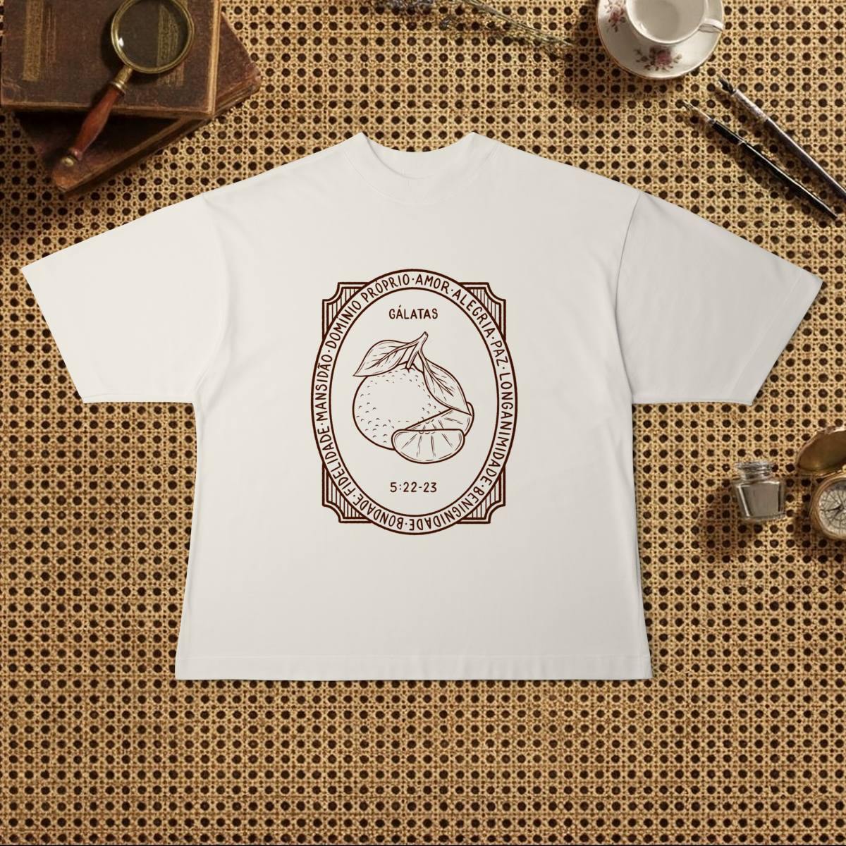 Nome do produto: Camiseta Oversized - Fruto do Espírito