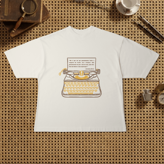 Camiseta Oversized - Pensamentos de paz