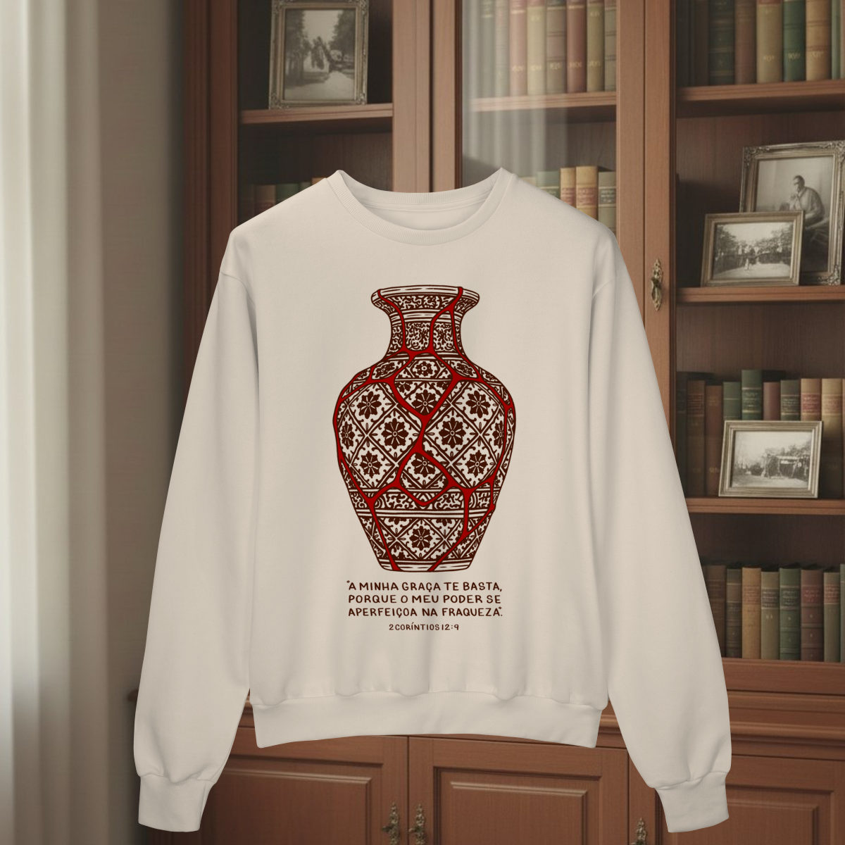 Nome do produto: Moletom Fechado - Beleza na fraqueza