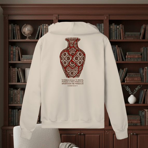 Moletom com Zíper - Beleza na fraqueza