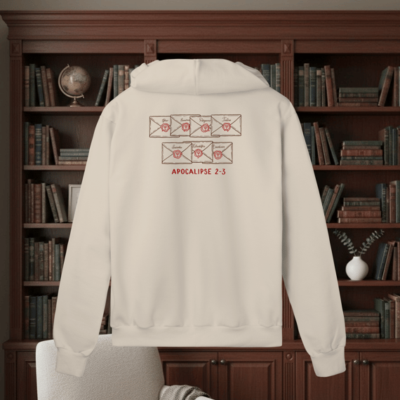 Moletom com Zíper - Cartas às 7 Igrejas