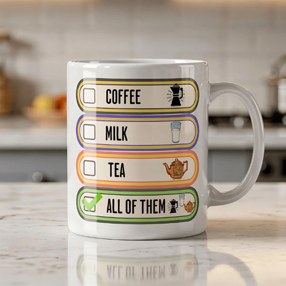 Caneca Todas as opções acima