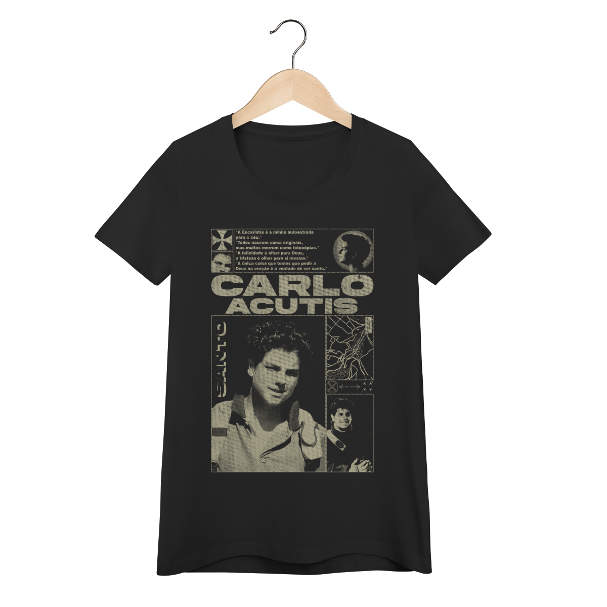 Nome do produto: Carlo Acutis 01 - Street - Baby Look