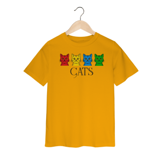 Nome do produto Camiseta Infantil - Cats